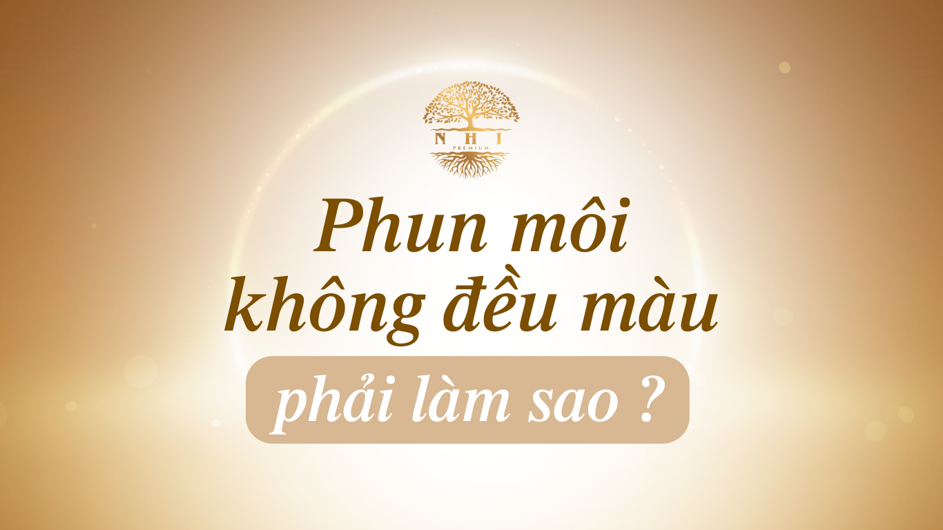 Phun môi không đều màu, nguyên nhân và cách khắc phục